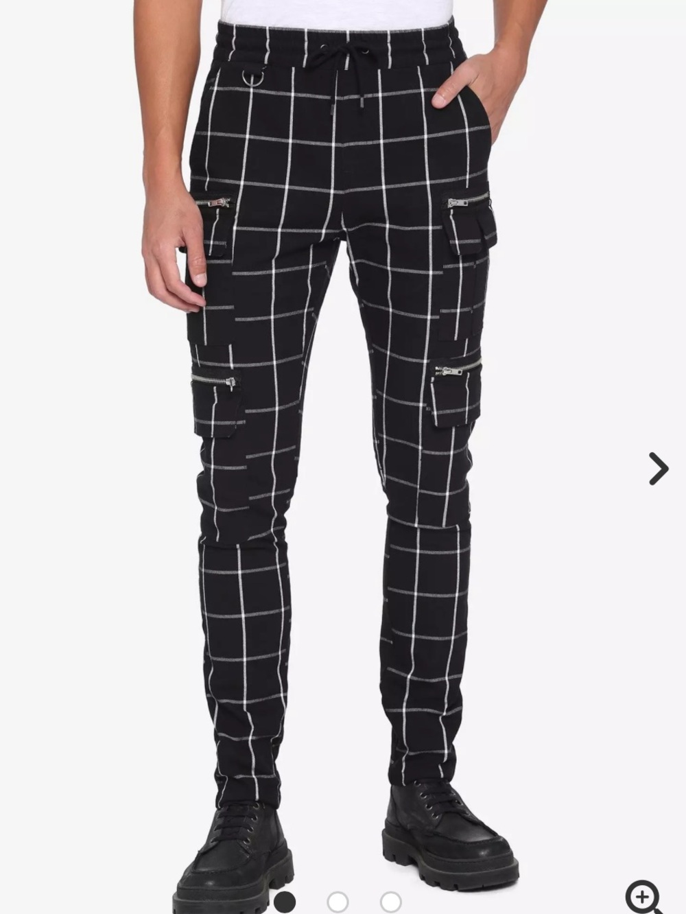 HOT TOPIC CARGO JOGGER PANTS